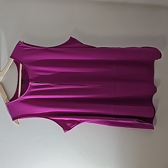 Lauren Ralph Lauren women's 3X sleevless top Fusha color small key hole in front - Picture 1 of 9